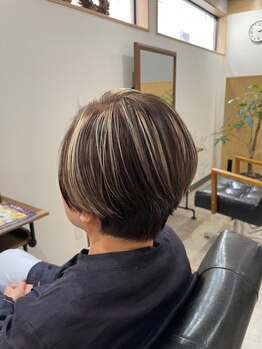 ヘアーメイク ラピス(Hair make Ｌapis)の写真/“定期的に通いやすい価格設定”毎月のメンテナンスに♪髪や頭皮に優しい薬剤で、艶のある仕上がりに…。