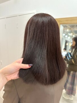 メゾン(Maison) 重めワンレンロング×チョコレートブラウンカラー