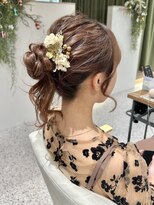 ゼストララ(ZEST Lara)&nbsp;結婚式ヘアセット♪アップスタイルシニヨン【吉祥寺】misaki