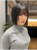 外はねボブ/顔まわりレイヤー