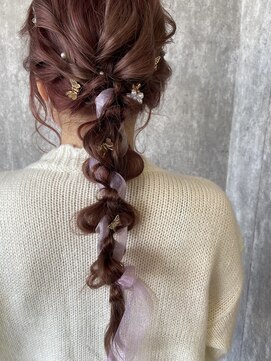 タイドヘアー 高槻店(TIDE HAIR) 編みおろしアレンジ