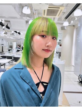 ヴィンスジオ 岐阜駅南(vince gio) ミントグリーンとベージュ