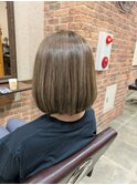 白髪ぼかしハイライト　グレージュカラー