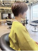 イメチェン外ハネボブ美髪ワイドバングレイヤーショート/柏