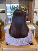 髪質改善ストレート×ロングヘア