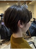 ショート×ダークブラウン