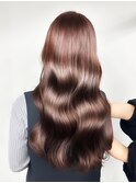 20代30代髪質改善カラーラベンダーベージュ毛先カール透け感