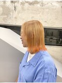 表参道酸性ストレートパーマ艶髪ボブベージュアッシュ40代