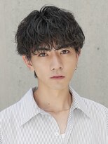 フィフス 原宿(fifth)&nbsp;波巻きパーマメンズヘアメンズマッシュ波巻きスパイラルパーマ