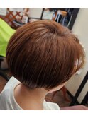 ツーブロック　グラデーションボブ