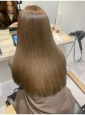 ブリーチなしダブルカラー、スモーキーベージュ