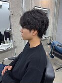 ニュアンスパーマ/men's/センターパート/ダウンパーマ/新宿/藤沼
