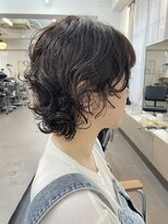 ユノ(juno)&nbsp;【中目黒】ショートウルフパーマにアッシュベージュカラー☆