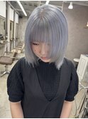 ブルーシルバー/ハイトーンカラー/ボブレイヤー