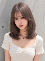 ユーフォリア 渋谷グランデ(Euphoria SHIBUYA GRANDE)&nbsp;ミルクティーグレージュミディアムレイヤーハイトーン