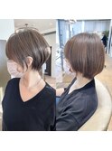 30代40代50代 大人ショート 丸みショート 前下がり 銀座