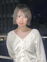 ローレンアオ(LOREN AO)&nbsp;ハッシュカット/グレージュ/デザインカラー/矢場町