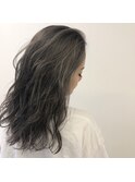 20代30代◎透明感モーヴハイライトカラー