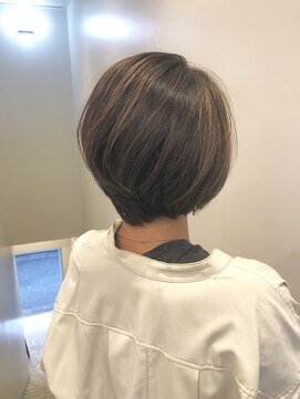ロンド レグリーズ 立川(Lond leglise) ハイライト/ショートボブ/柔らかショート【深味信也】