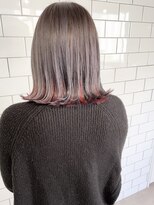 ブルー(BLUE)&nbsp;《Blue》#ラベンダーグレージュ#切りっぱなし#外ハネ