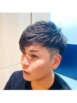 リバティシェアバーバー 銀座(LIBERTY SHARE BARBER)&nbsp;ツーブロックアシメ