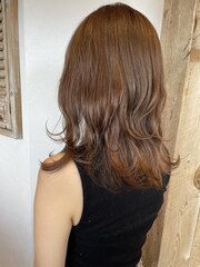 フェイスフレーミングmilk tea gray