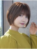 前髪あり大人ショートボブ20代30代40代【AIN.表参道】川原大地