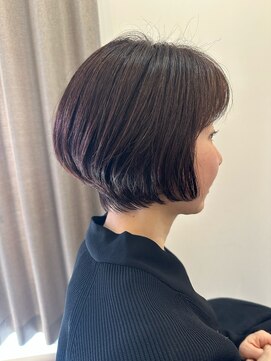 テント 上大岡(tento) ダークアッシュショートボブ