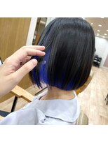 ループ(LOOP)&nbsp;ボブ/インナーカラー/ブルーパープル