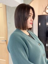 ローレン(LOREN)&nbsp;ミルクティーベージュぷつっとボブケアブリーチ 梅田