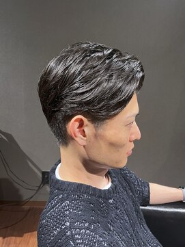 ビーダンディー(Bee dandy) ビジネスフォーマル ツーブロックショート 七三オールバック