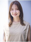30代　40代　レイヤーロングセミディ　ワンカール　小顔　表参道