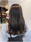 20代30代コントラストグレージュハイライト