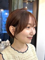 ロンドアジュール 横浜(Lond azur)&nbsp;★耳にかけても禿げない顔まわり！オレンジカラー！横浜ショート