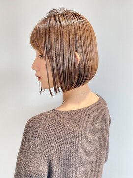 ソー 銀座(SAUT) 大人横顔美人ボブ/地毛風カラー/切りっぱなしボブ