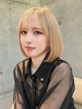 ロンドミラー 博多店(Lond Mirror) 黒髪カタログ/ボブルフ/小顔に見せるヘア/ワンレン