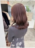 ふんわりミディアム×透明感ラベンダーブラウン