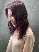 ラヴリア クルメ(LOVERIA KURUME)&nbsp;ボルドカラーパーマスタイル