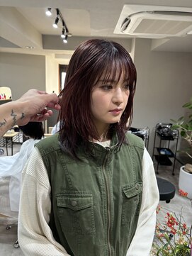 ソレイユ(soleil) ワインレッド×ナチュラルレイヤー