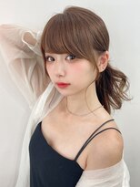 アフロート ディル(AFLOAT D'L) 流し前髪小顔顔まわりカット後れ毛ヘアアレンジ可愛い髪型