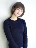 オーロ 武庫之荘店(ORO)&nbsp;ラフな耳掛けホワイトグレージュショート/オリーブグレー