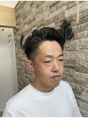 メンズパーマ/メンズショート/オールバックスタイル/