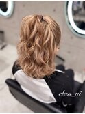 ハーフポニー【クランソア】ヘアメ/ヘアセット/心斎橋