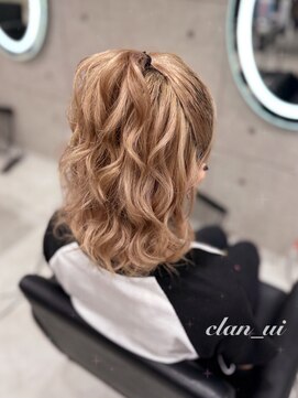 ヘア サロン クラン ソア 心斎橋店(hair salon clan soar) ハーフポニー【クランソア】ヘアメ/ヘアセット/心斎橋