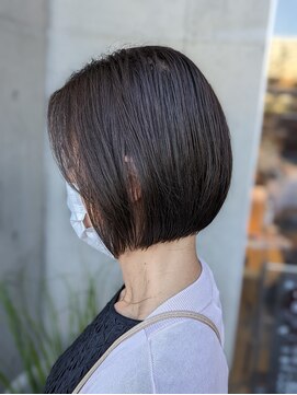 オーガニック リブ 川越(organic+live) 秋冬オススメ。30代40代大人ショートボブ