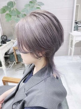 デイズ(days) シルバーカラーブルーブラック ロングウルフホワイトブロンド