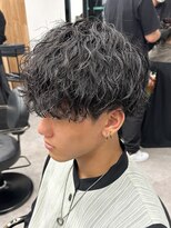 エルマーク 豊中(L-MARK)&nbsp;波巻きパーマ/スパイラルパーマ/メンズ/眉毛/短髪/サーフカール