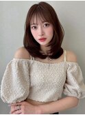 大人ガーリー似合わせカット/レイヤーカットココアベージュ/z555