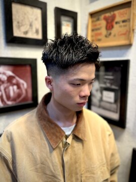 ヒロギンザ 難波店(HIRO GINZA) スパイキーショート×スキンフェード