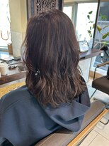 ヘアリゾート粋 ティガ 池袋店(tiga)&nbsp;艶髪ウェーブ/ミディアム/レイヤーカット/ブラウン